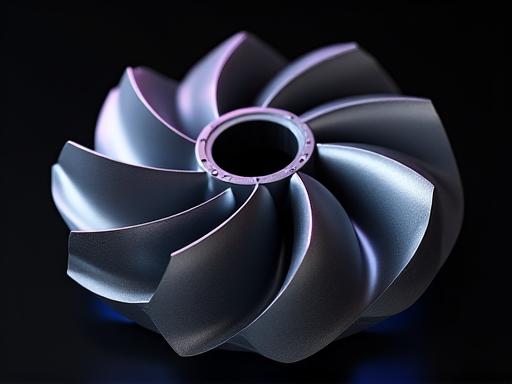 インコネル材のタービンブレード試作品