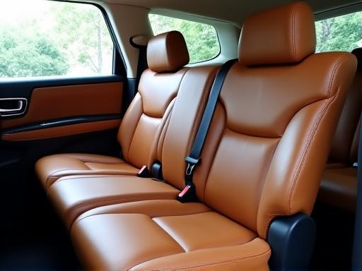 トヨタアルファードのレザーシートのクリーニング後